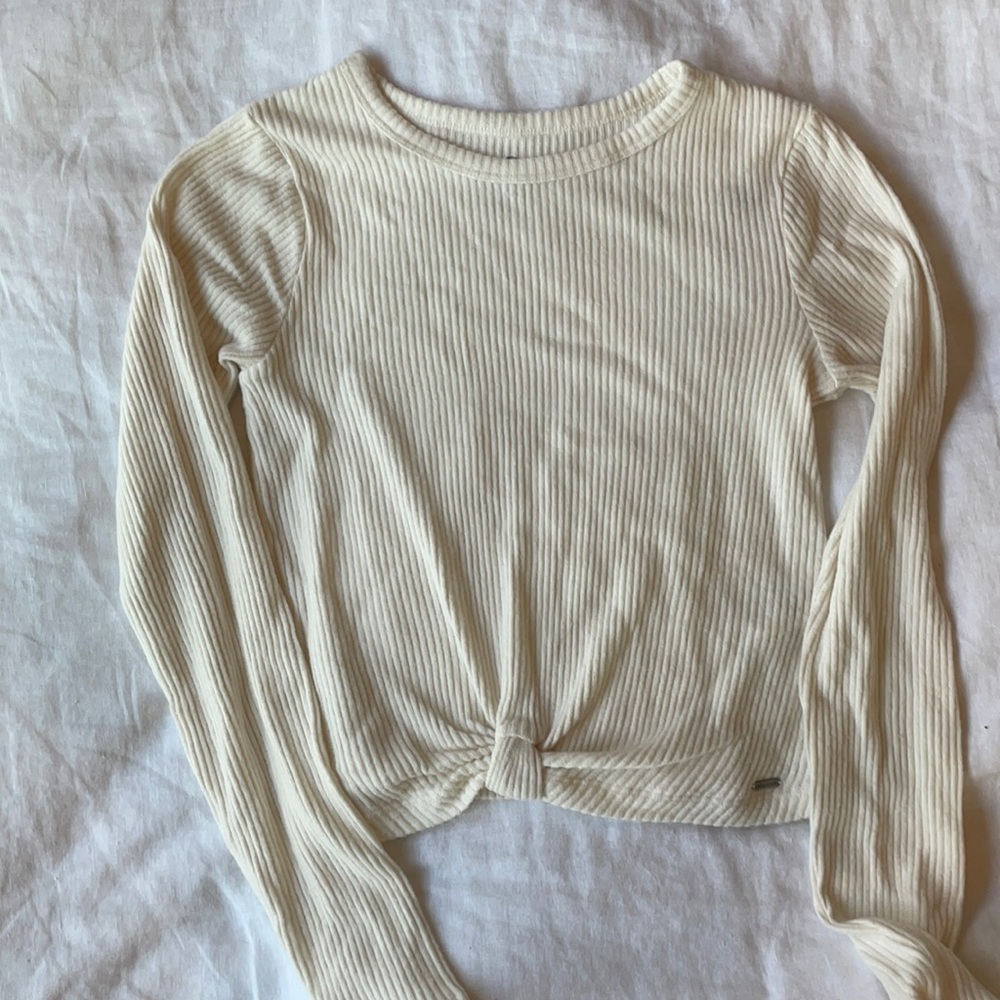 Cream long sleeve top from ASOS
